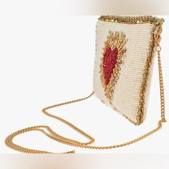 NWT Mary Frances Heart Burst Cell Phone Bag - Picture 5 of 6